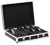 HIGH-PERFORMANCE DRUM MICROPHONE SET, CONTAINS: 1X P2, 2X P17, 4X P4